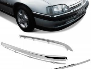 Kit Friso Para-Choque Cromado Omega Suprema 93 94 95 96 97 98 Central Lateral 