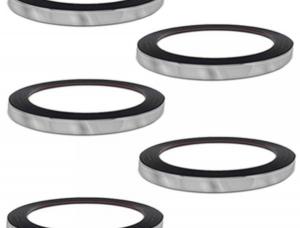 Kit Frisos Cromado Universal Uso Interno Externo 7 mm 5 Rolos 