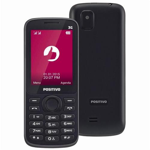 Celular Positivo 2.4” 3g Bluetooth Fm Mp3 P30 C Preto