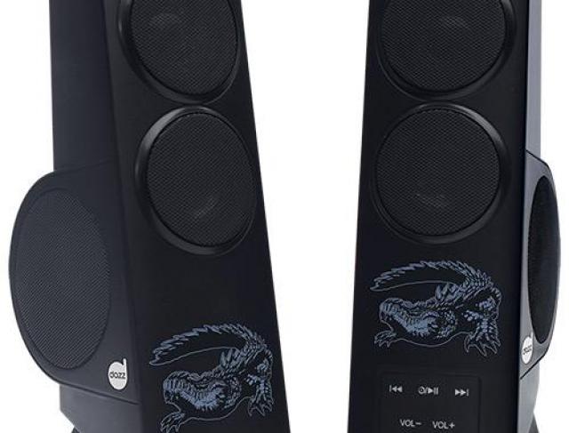 Caixa de Som Gamer DAZZ Crocodylus - Placa De Som Com Decodificador 3D - PC