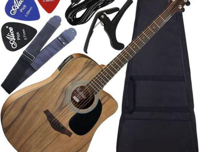 Kit Violão Eletroacústico Folk Aço Hmf270 Hofma