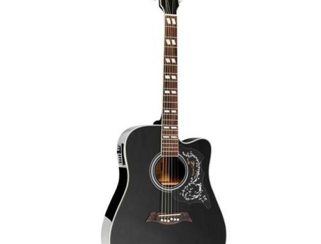 Violão Elétrico Galaxy Folk Cutaway VM925DTC BK Preto